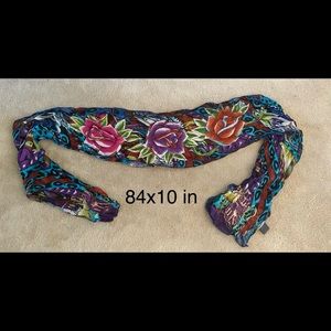 Three Roses Christian Audigier 100% cotton scarf NEW